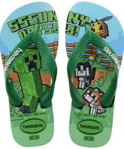 Kids' Minecraft Top Flip Flops